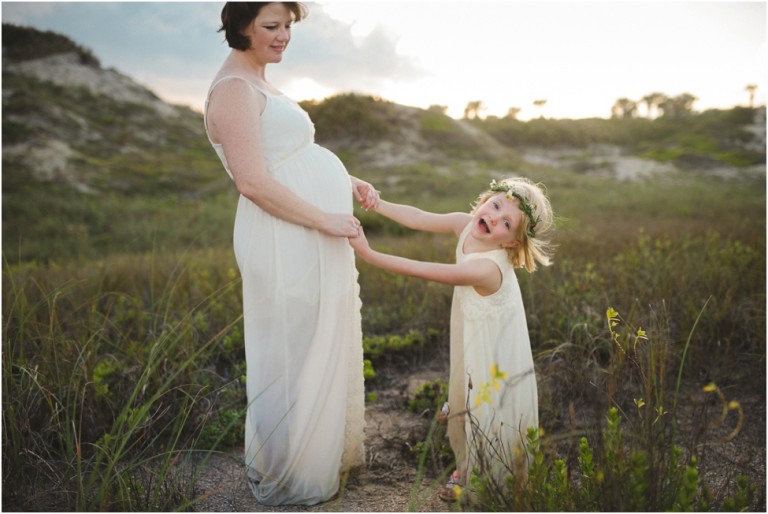 Mother and daughter maternity session Ponte Vedra Beach | Jacksonville pregnancy session