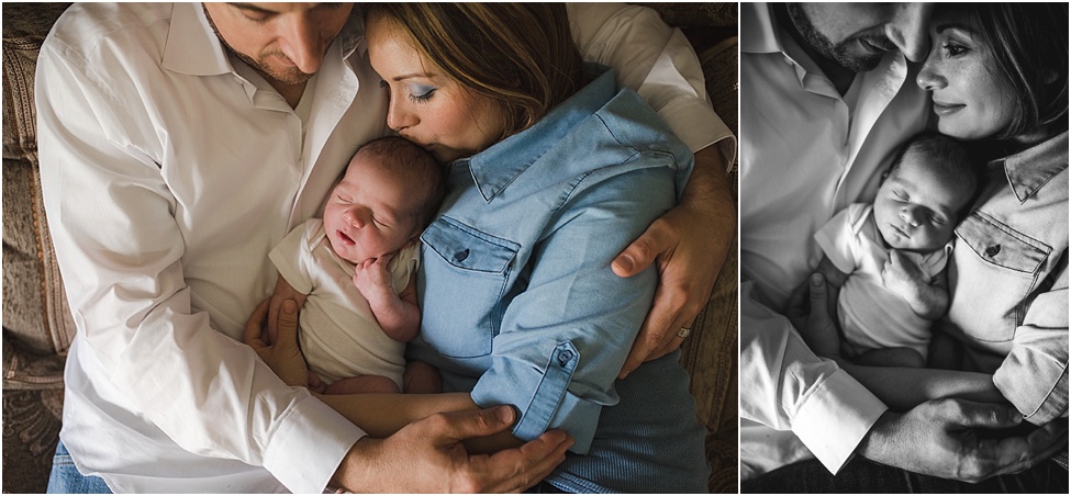 home newborn family session | Ponte Vedra baby photographer