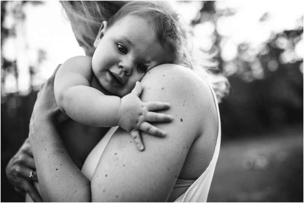 Mom and baby boy hugging | Atlantic Beach children photographer