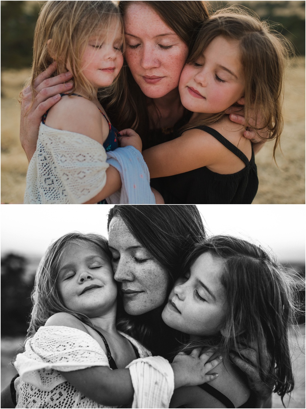mom hugging her daughters | Jacksonville Children Photographer