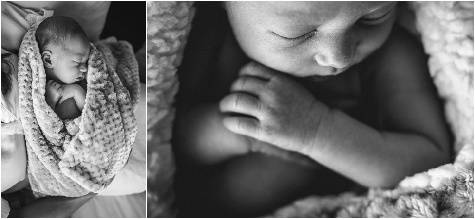 7 days old baby girl with her family | Jacksonville newborn photographer