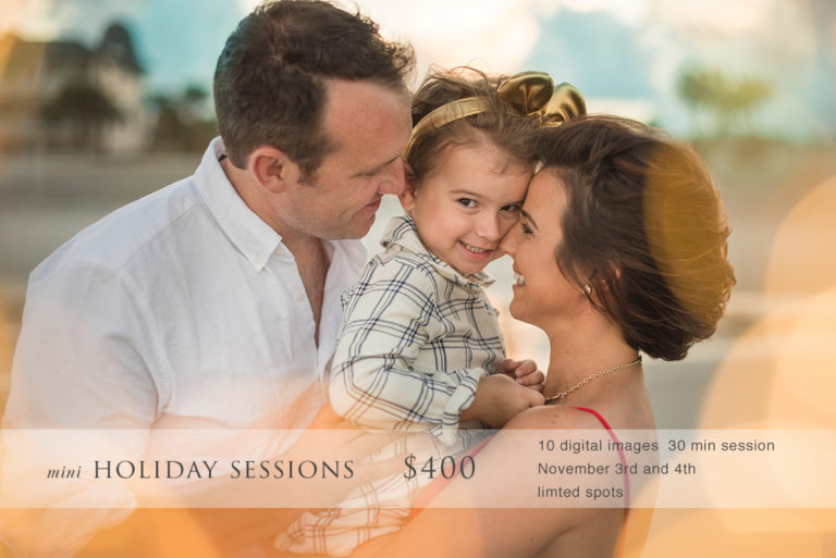 holiday family session at the beach