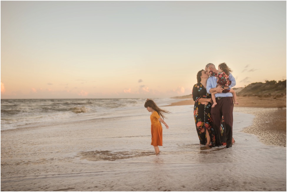 Beach session with family of four | Ponte Vedra children photographer