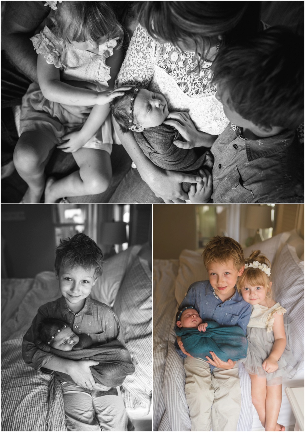 Wonderful family of five | At home newborn session Jacksonville Photographer