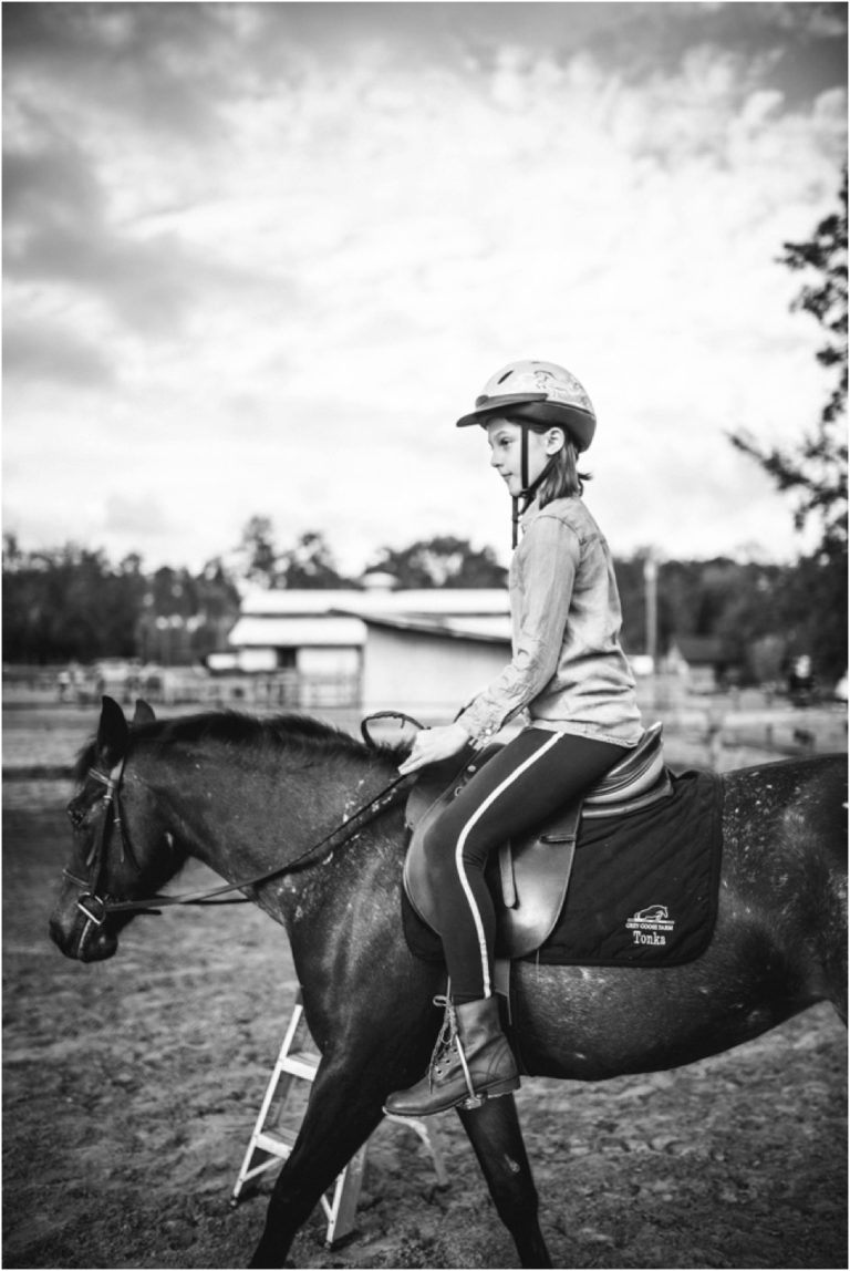 Horse back riding for kids in Jacksonville, Florida. Fun places for children session. St. Johns child photographer.