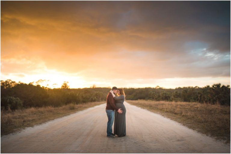 sunset maternity session Ponte Vedra