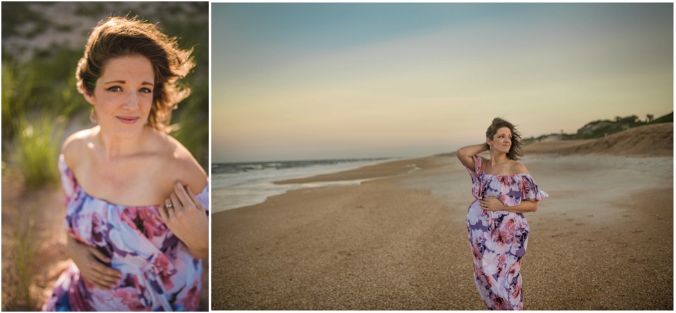 Jacksonville FL maternity photographer. In rainbows beach pregnancy session Ponte Vedra . Expecting moms St. Augustine Florida