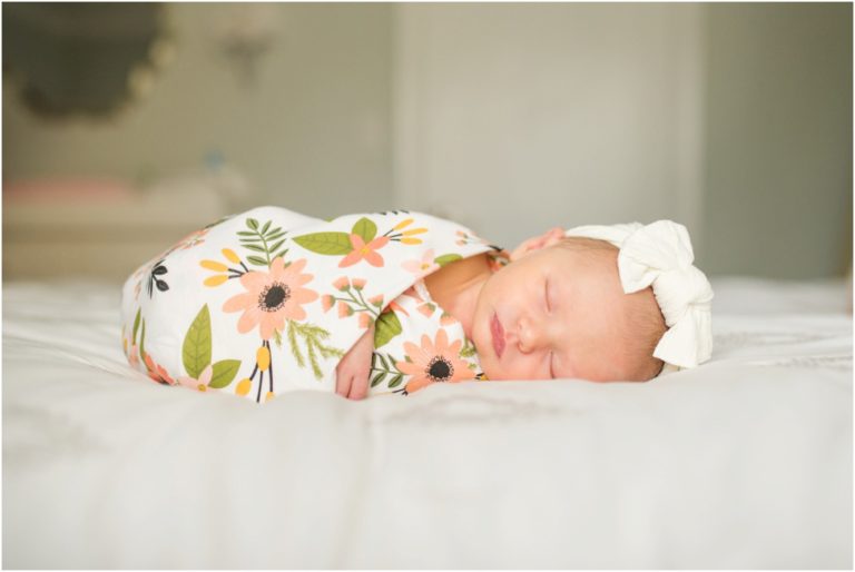 Blessed with baby girl. Ponte Vedra newborn photographer. 10 days old baby sister. At home family newborn session. Baby photographer Jacksonville, Neptune Beach, St. Augustine Florida