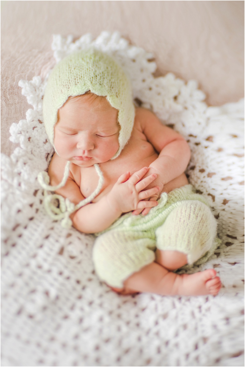 Baby girl in her adorable home. Jacksonville and Ponte Vedra newborn photographer. At home newborn session. Parents and their new baby. Florida baby and family photographer