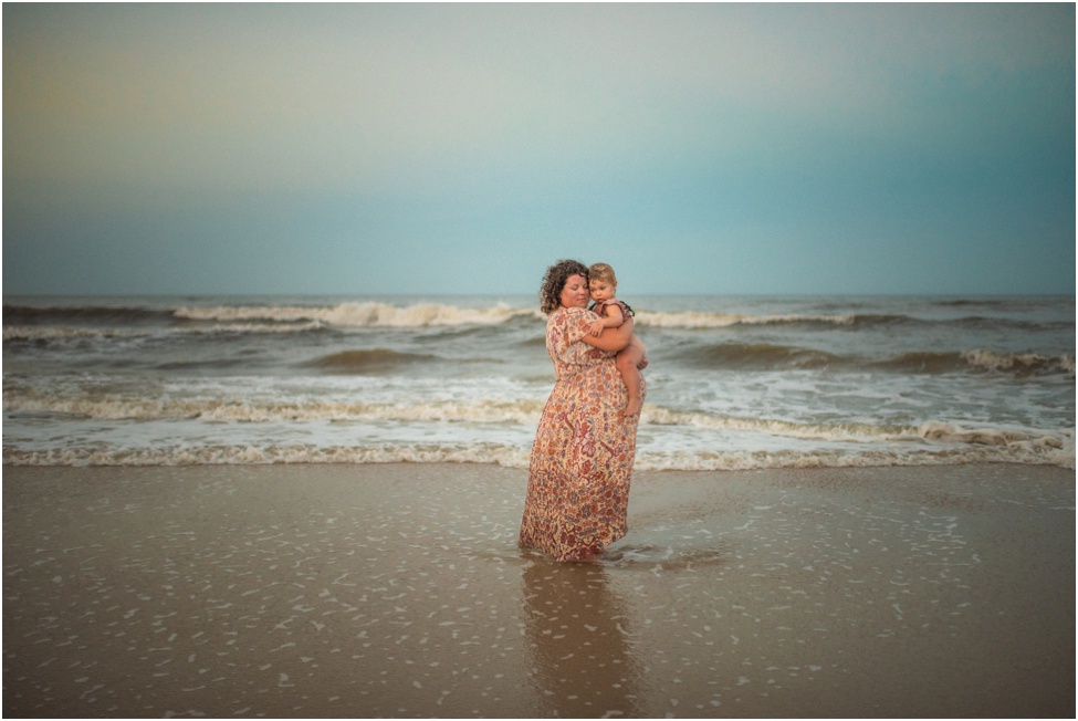Ponte Vedra Beach maternity photographer. Pregnancy session with sister to be. Little baby girl on the beach with her momma. Emotive maternity and family photography Jacksonville Florida. Children photographer Atlantic Beach