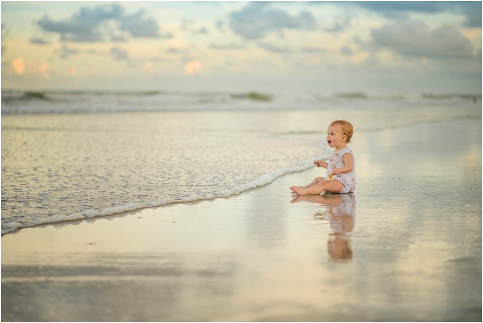 Beach belongs to us Family Session. Jacksonville children photographer. Atlantic Beach family photographer. Jacksonville Beach family session. Sunset session with parents and baby girl