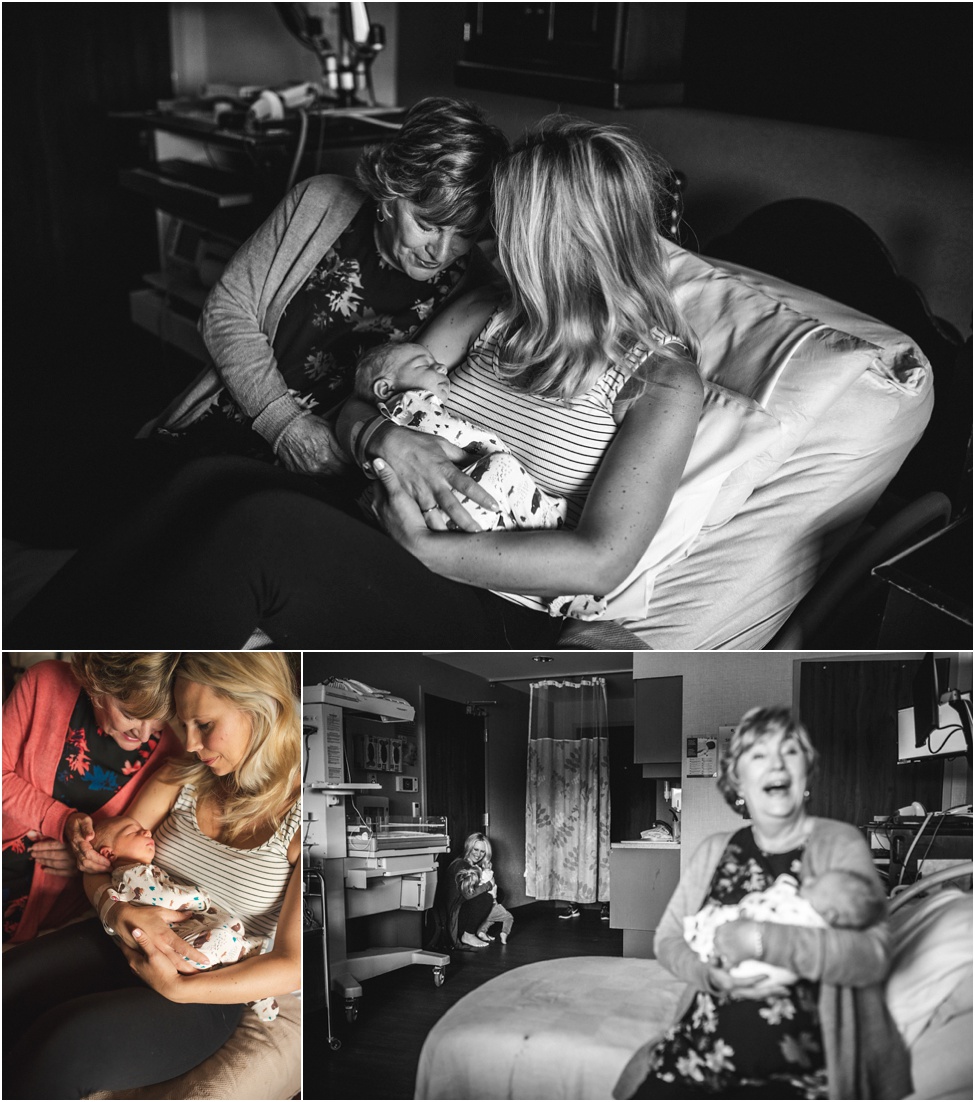 Bigger family, first 48 hours hospital session | Jacksonville newborn photographer