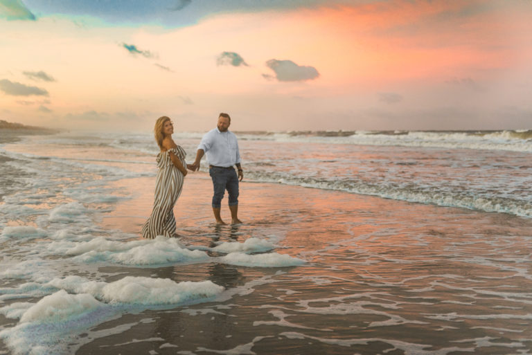 Atlantic Beach FL maternity photographer | couple session Jacksonville