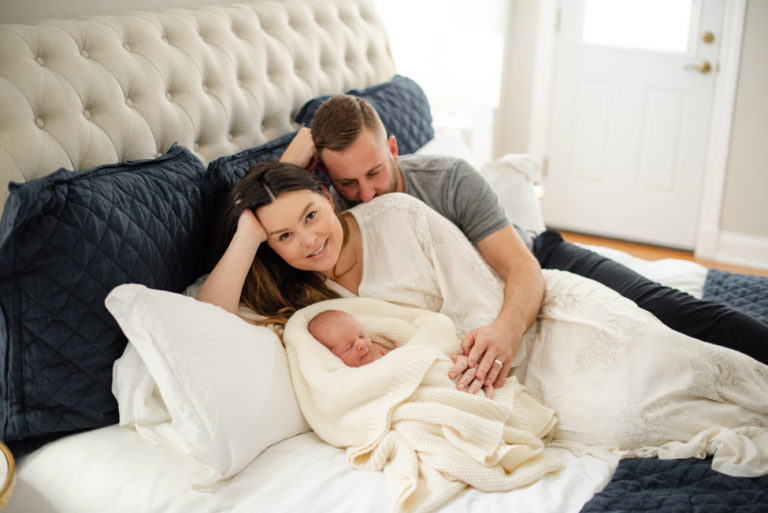 At home newborn session with Reed | Jacksonville baby photographer
