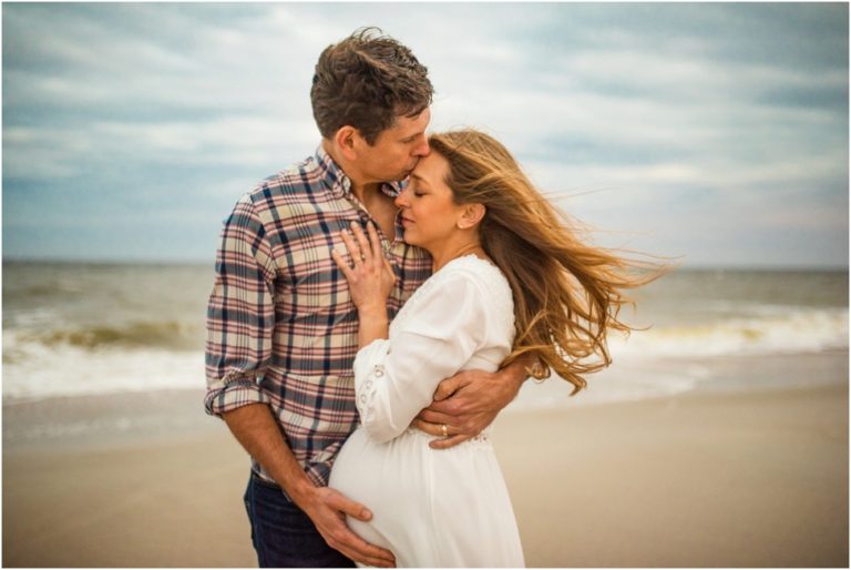 Windy Jacksonville Beach maternity session | pregnancy photographer St. Augustine