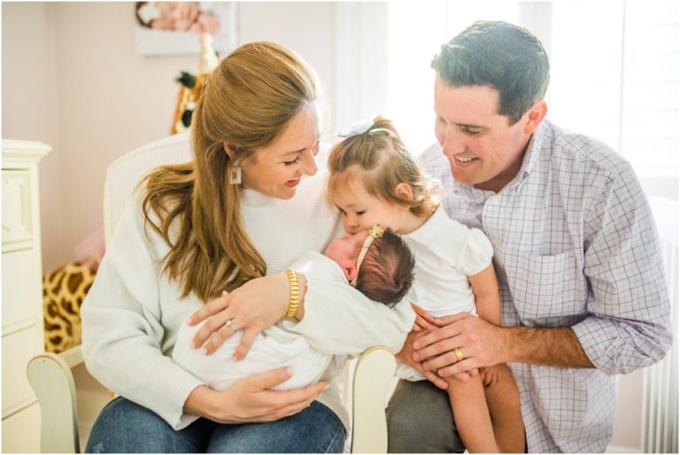 Jacksonville FL newborn photographer | 10 days old baby girl and her home