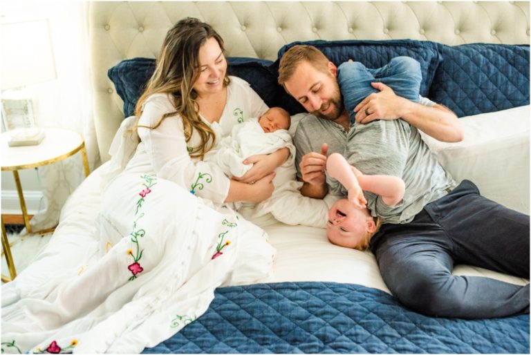 Ponte Vedra baby photographer | Jax newborn session with a big-little brother