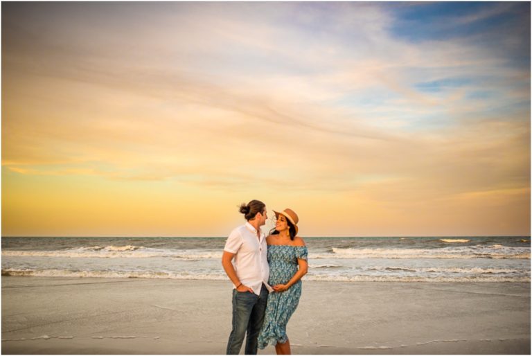 Atlantic Beach maternity session | Jax couples pregnancy photography